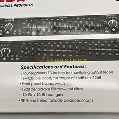 DBX 215 Graphic Equalizer Professional Products Tested Rack Mount 15 Band NEW