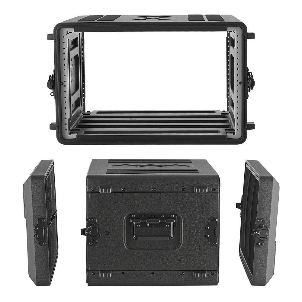 VEVOR 6U Rack Case, 15 in Depth, Rackmount Flight 6U- 13.8 Internal Depth