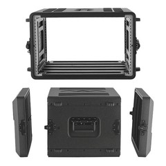 VEVOR 6U Rack Case, 15 in Depth, Rackmount Flight 6U- 13.8 Internal Depth