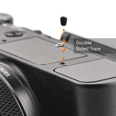 Nezyo 10 Pcs Camera Mic Windscreen Wind Muff Built in 0.24 x inch, Black
