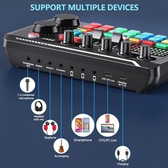 DJ Mixer with Intelligent Light Control & Multiple Sound Effects for Live Shows