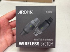 Aroma ARC2 Wireless XLR Transmitter & Receiver UHF Mic System, Black