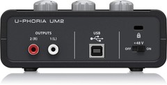 Binger 2 input 2 Output USB Audio interface Black 1-Channel UM2 U-PHORIA
