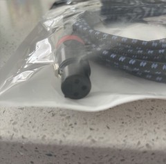 Braided XLR Female to XLR Male 3-Pin Audio Cable Black/Blue Under 10 ft