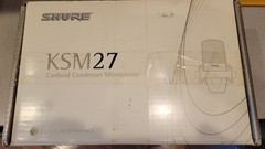 Shure KSM27 Large Diaphragm Condenser Microphone w/ Shock Mount – Excellent