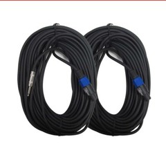 New SEISMIC AUDIO Pair of 100′ Foot SPEAKON to 1/4″ PA DJ SPEAKER CABLES