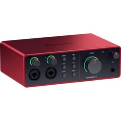 Focusrite Scarlett 4i4 USB-C Audio/MIDI Interface (4th Gen) w/ 4x XLR Cable KIT