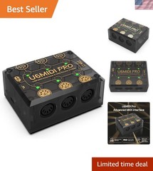 Plug-and-Play USB MIDI Interface: 3-in-3-Out for Seamless Music Production