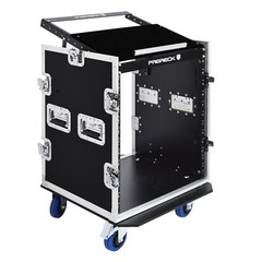 PRORECK Rack Case With Slant Mixer Top, 20“ Depth 14U, Plywood