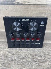Tzumi ON AIR Black Bluetooth/Wired Audio Jacks Live Broadcast Wave Sound Mixer