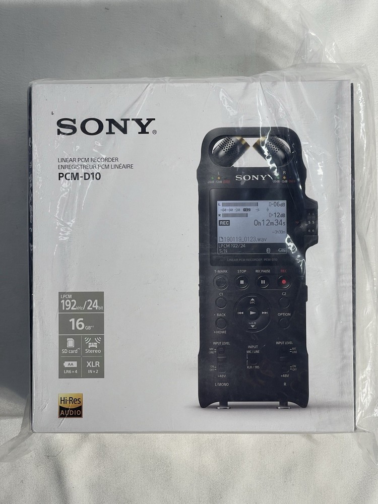 *NEW* Sony PCMD10 Digital Recorder 16GB Hi-Res Audio 192kHz/24-bit (SEALED)