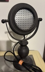 Custom Made Retro One Of A Kind Dynamic Ring Microphone Works Great…Plz Read!!