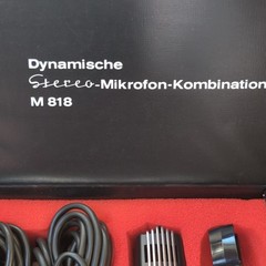 M 818 Dynamic Stereo Microphone Combination Wired 1/4in TS Black