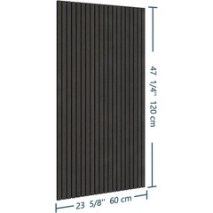 Peel & Stick Acoustic Wood Slat Wall Panels Sound Absorbing 3D Decorative Tiles