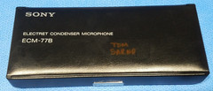 Vintage New NOS Sony ECM-77B Mic in Box Mid 1980s Lavalier Pro Broadcast Japan