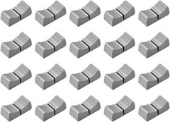 20-Pack Gray Fader Knobs for Console Mixer – Replacement Potentiometer Knobs