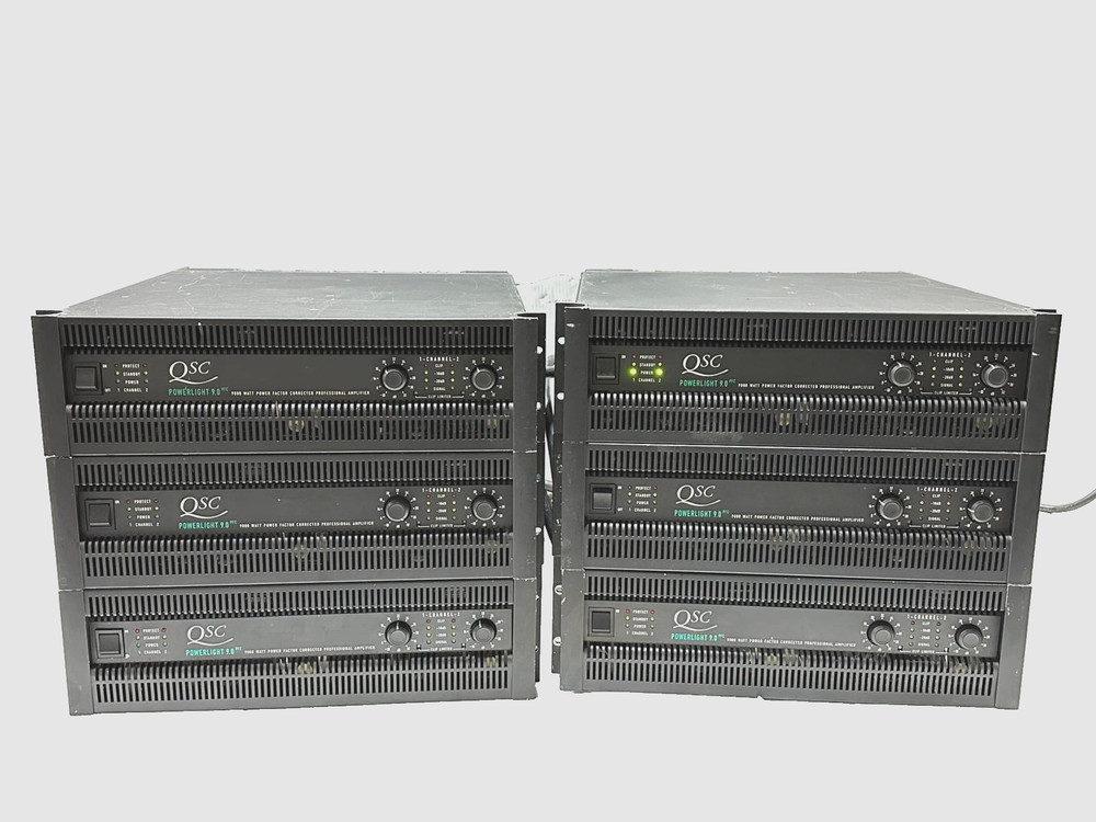 QSC Powerlight 9.0 Pfc Power amplifier 9000W #218-223 (One) (TRUEHEARTSOUND)