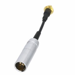 Mini-XLR 3Pin TA3M plug to Microdot 3″ audio RF cable for Microphone headphone
