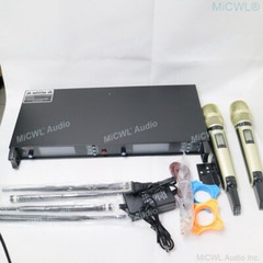 Pro Dual Handheld Wireless SKM 9000 G3 Microphone System SKM9000 Champagne Mic