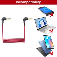 2-Pack 3.5mm Microphone Cable Compatible with Rode Wireless Pro / Wireless Go 2