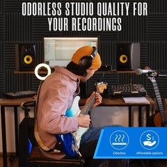 12 Pack Acoustic Foam Panels 1 X 12 X 12 Inches Sound Proof Foam Panels for Wall