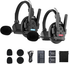 XTALK XPRO2 Wireless Intercom Headset System for Live Shows & Film 500M Range