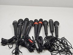 Lot of 9 Untested Microphones – Various Brands & Models, Used