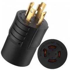 NEMA L14-30P to L14-20R 30Amp to 20Amp Generator Black Nema L14-30p to L14-20r