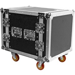 Heavy Duty 10 Space ATA Rack Case with 4 Inch Casters – 10U Server Network Case