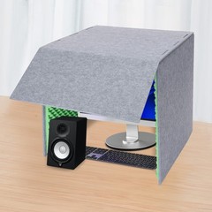 Green Portable Soundproof Booth Studio Sound Recording Desktop Soundproof Cover