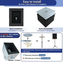 Enclosed Vocal Booth, Portable Microphone Isolation Shield, Foldable Reflecti…
