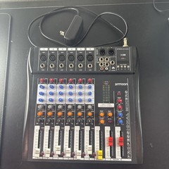 Ammoon 6 Channel Audio Mixer Console Studio PA DJ Live – Analog Tested Working