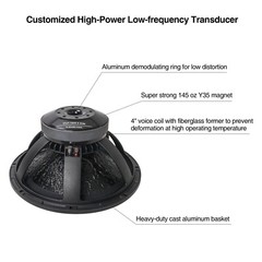 Sound Town Dual 18″ 3200W Powered Line Array Subwoofer w/ DSP (ZETHUS-218SPW)
